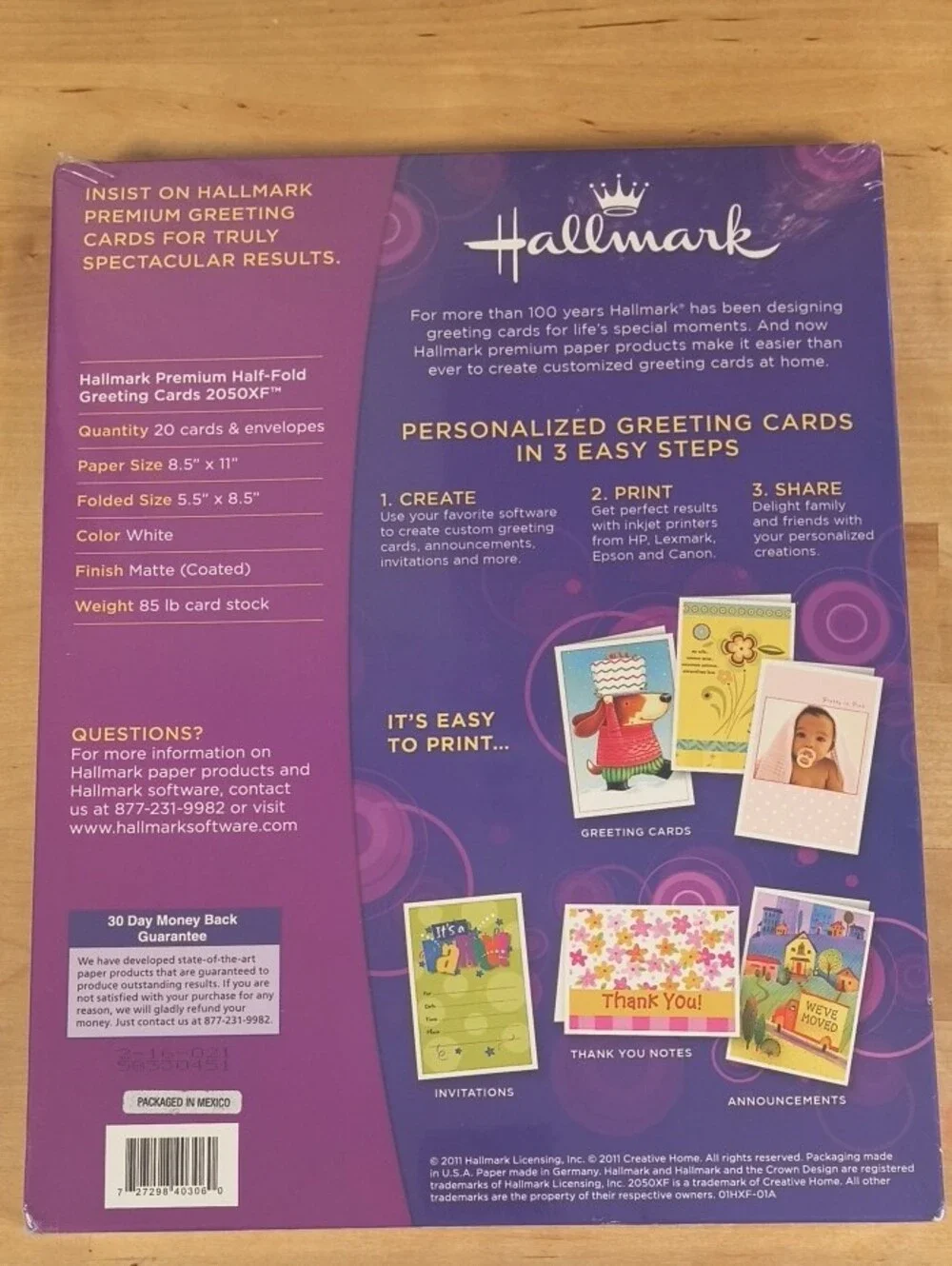 Hallmark Premium Blank Greeting Cards - Pack of 20 Sealed